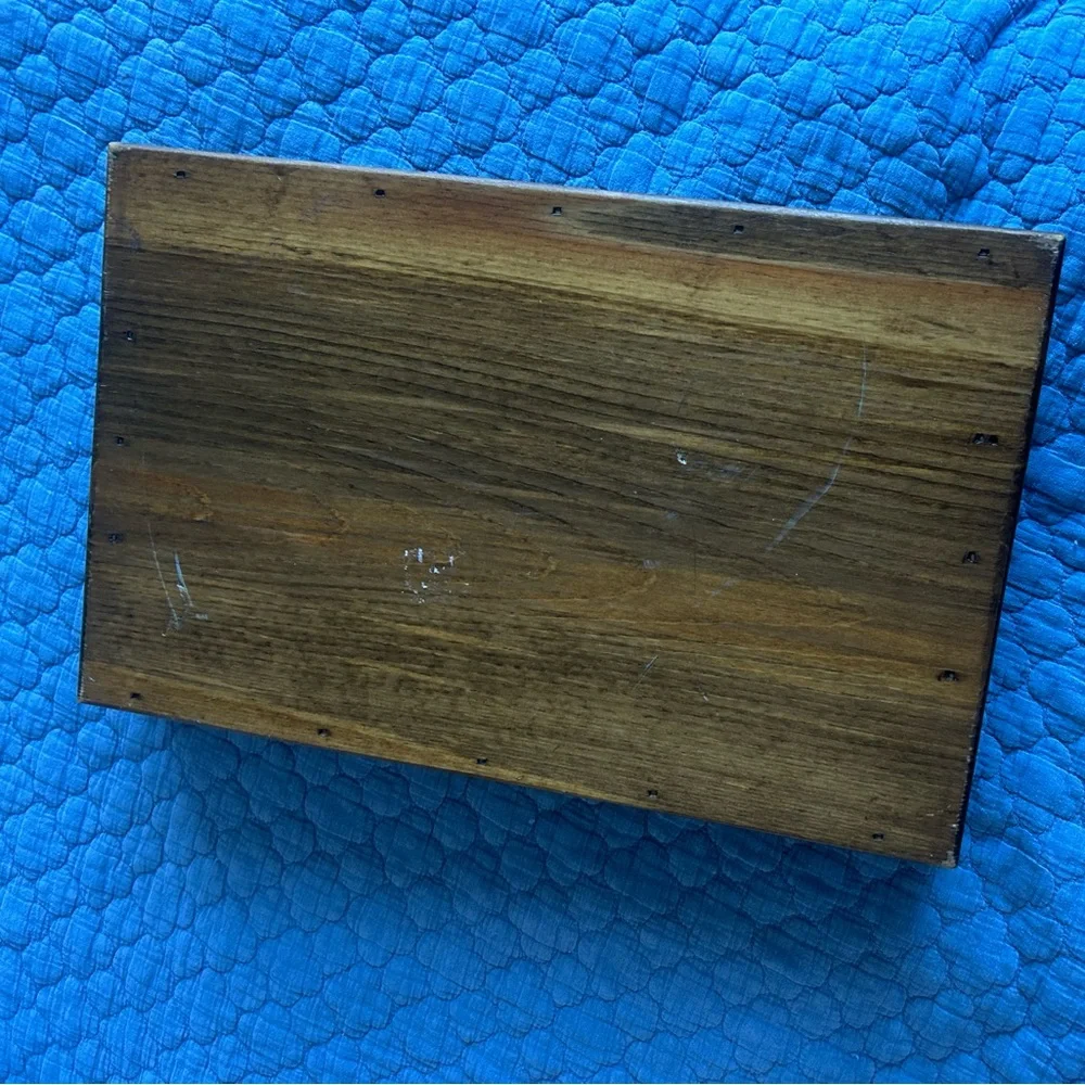 Vintage Wooden Bath/Serving Tray Decor